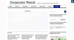 Desktop Screenshot of corporatewatch.org